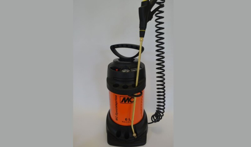 MC special sprayer for spraying hydrophobic agents