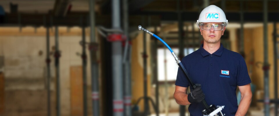 Injection procedure in a residential building.
