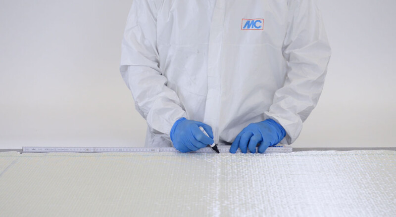 Formatting of the fibreglass mats