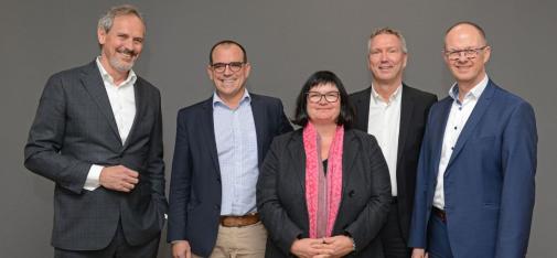 The Management Committee of MC-Germany (from left to right): Roland Schepers, Dr. Christoph Schüle, Anja Spirres, Dirk Bente and Dr. Detlef Wolf.