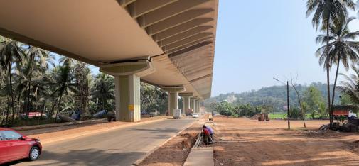 Final worksteps on the construction of the Zuari Bridge