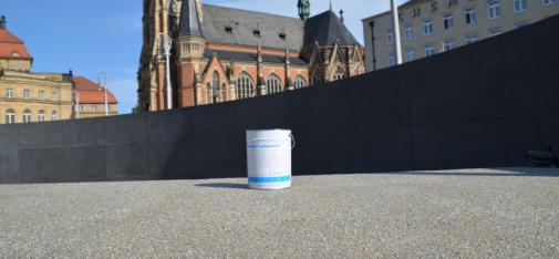 View of the theater square with the MC-DUR TopSpeed T floor coating.