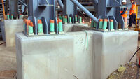 Emcekrete was also used for grouting and securing machine foundations and conveyor belt supports.