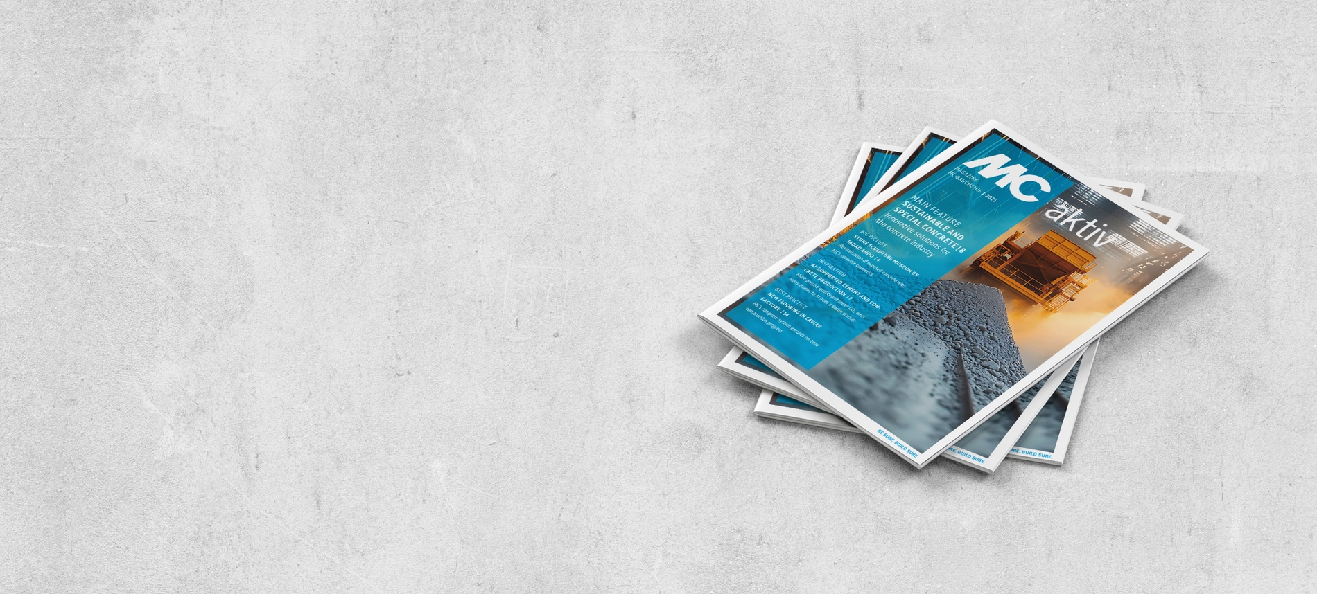 The first issue of our magazine MC aktiv in 2025 is dedicated to innovative solutions for the concrete industry.