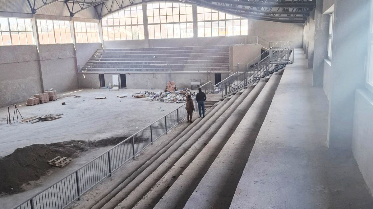 A view inside the sport hall