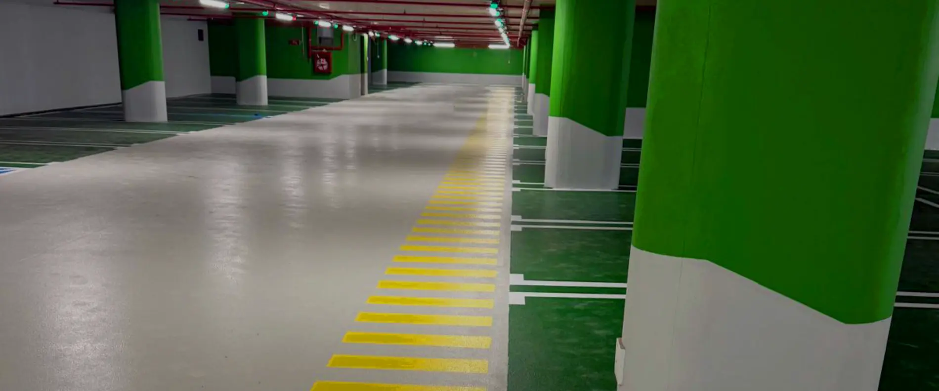 View of the car park