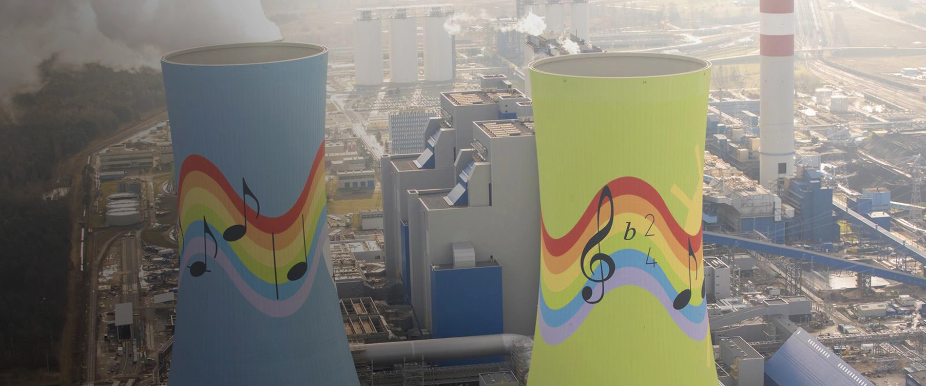 Cooling towers in Opole