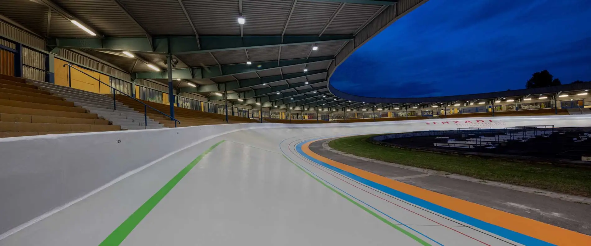 Leipzig velodrome racetrack refurbished