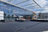 The renovated entrance area of the Garden Mall in Zagreb, sealed with Nafuflex Easy Tech 2