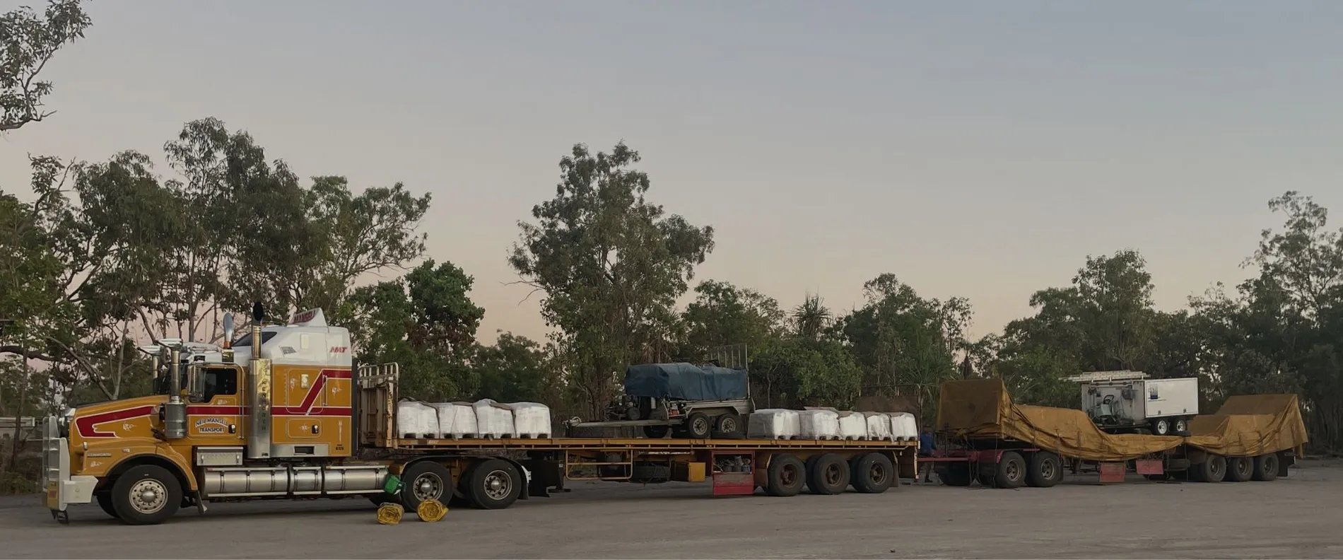 Logistical challenge: The products had to be transported 3,700 km to Jabiru.
