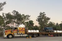 Logistical challenge: The products had to be transported 3,700 km to Jabiru.