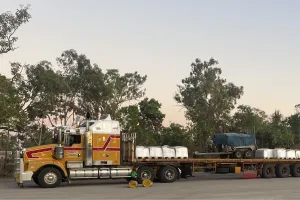 Logistical challenge: The products had to be transported 3,700 km to Jabiru.