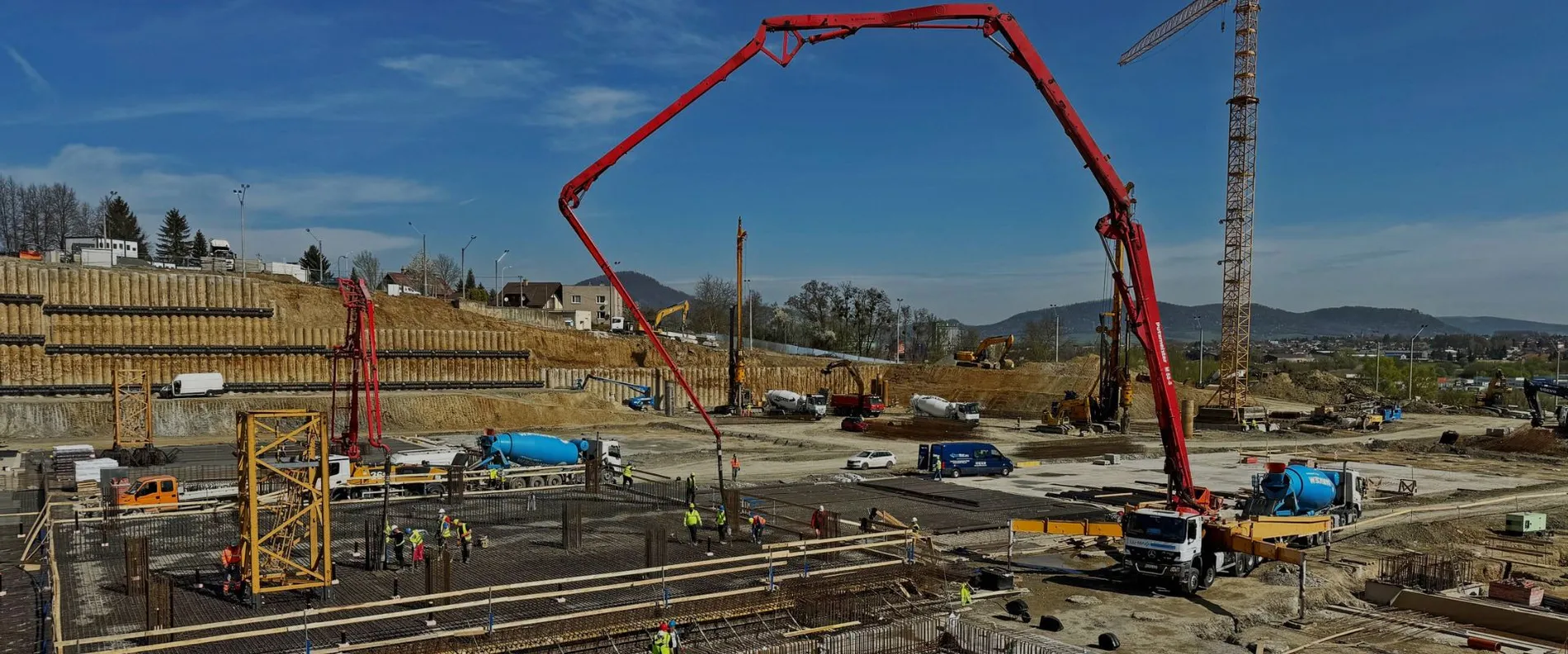 The construction site of the military hospital