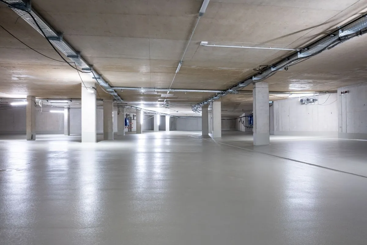 view inside the car park