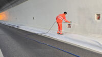 Application using the airless spraying method