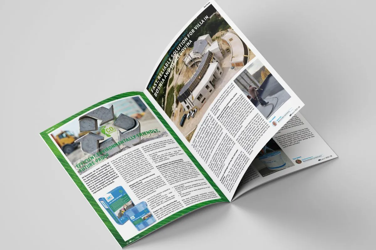 In addition, we again offer an interesting and inspiring mix of innovations, projects and internal news from the world of MC-Bauchemie.