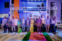 Group picture of the invited dignitaries at the grand opening at MC-Bauchemie Ghana.
