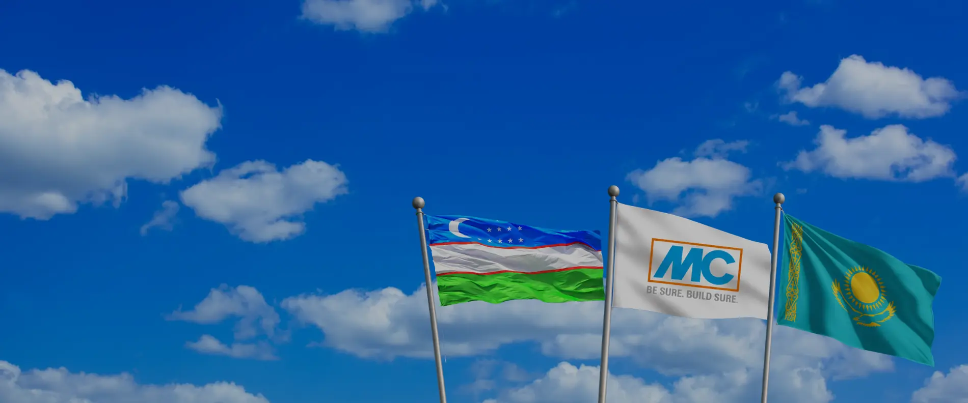 Flag of MC Uzbekistan and Kazakhstan