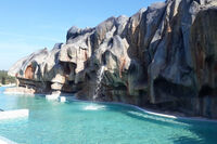 Authentically recreated zoo landscape