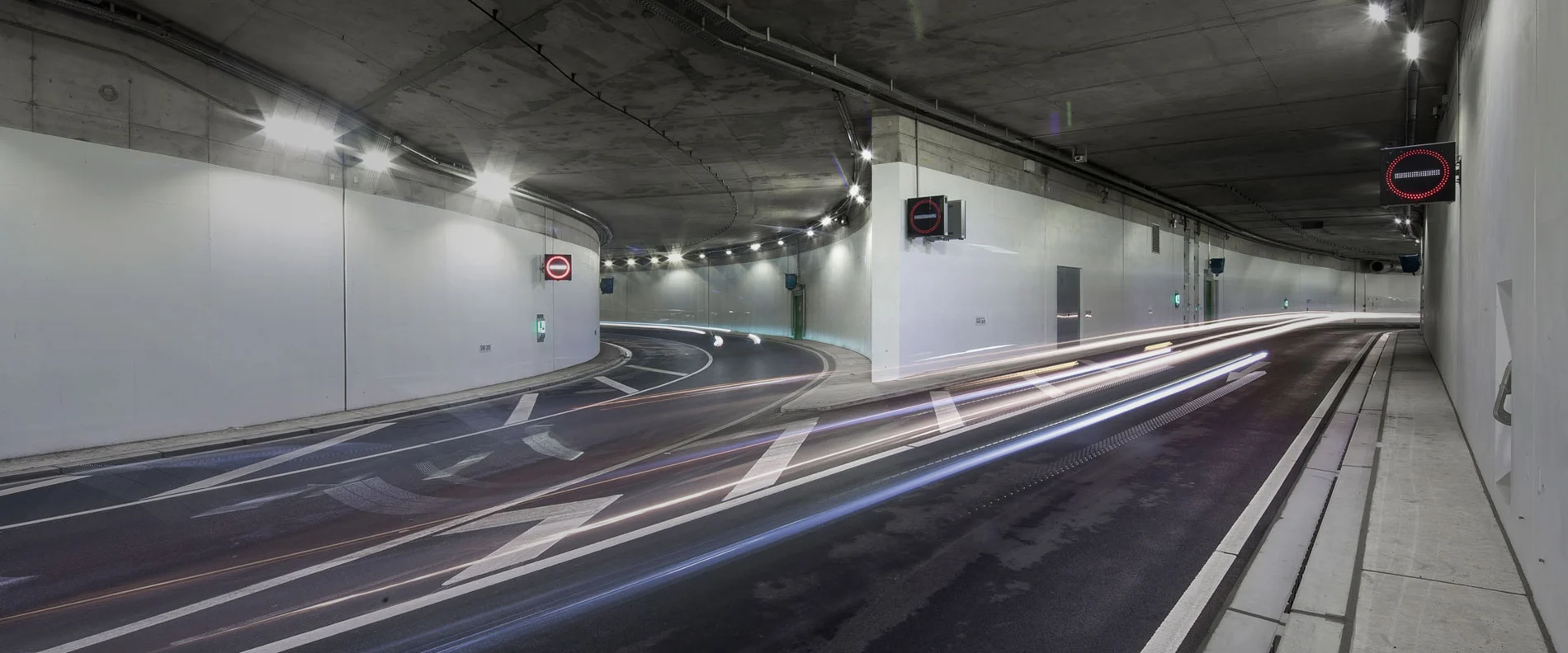 View into a tunnel coated with MC-Color T 21
