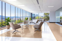 View of a modern floor coating in a lounge area