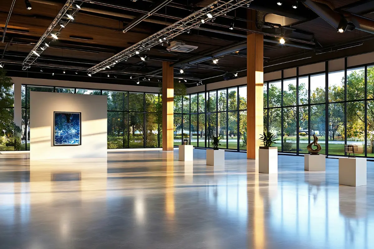 View of exhibition hall