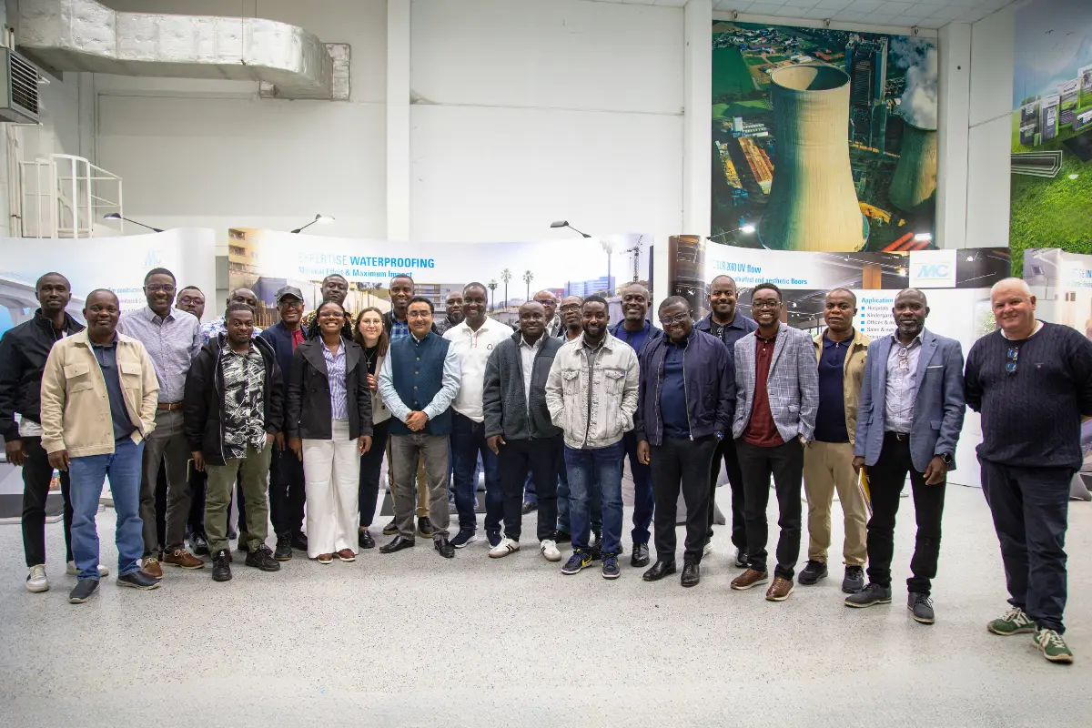 Group Picture of 25 Representatives from Ghana’s Construction Industry
