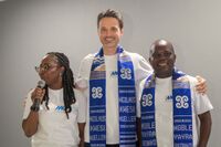 Nicolaus M. Müller, Group Managing Director of MC-Bauchemie Müller GmbH & Co. KG, together with Noble Bediako, Managing Director of MC-Bauchemie Ghana