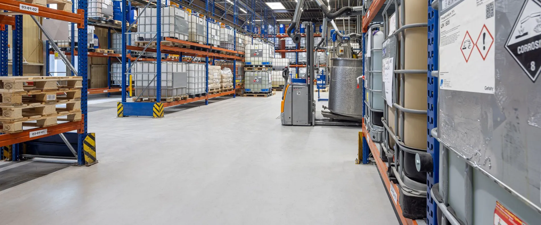 View in production hall