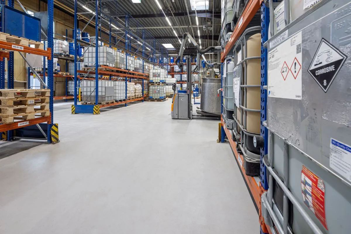 View in production hall