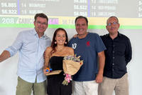 Picture of the ceremony honouring Susanna Pinto 