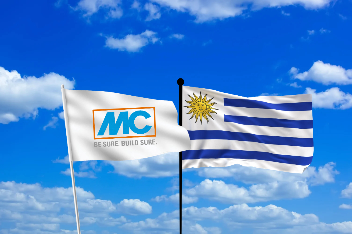 Flag of MC and Uruguay
