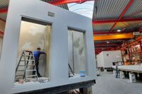 The precast concrete switchgear substations have been protected with waterproofing and surface protection products of MC. 