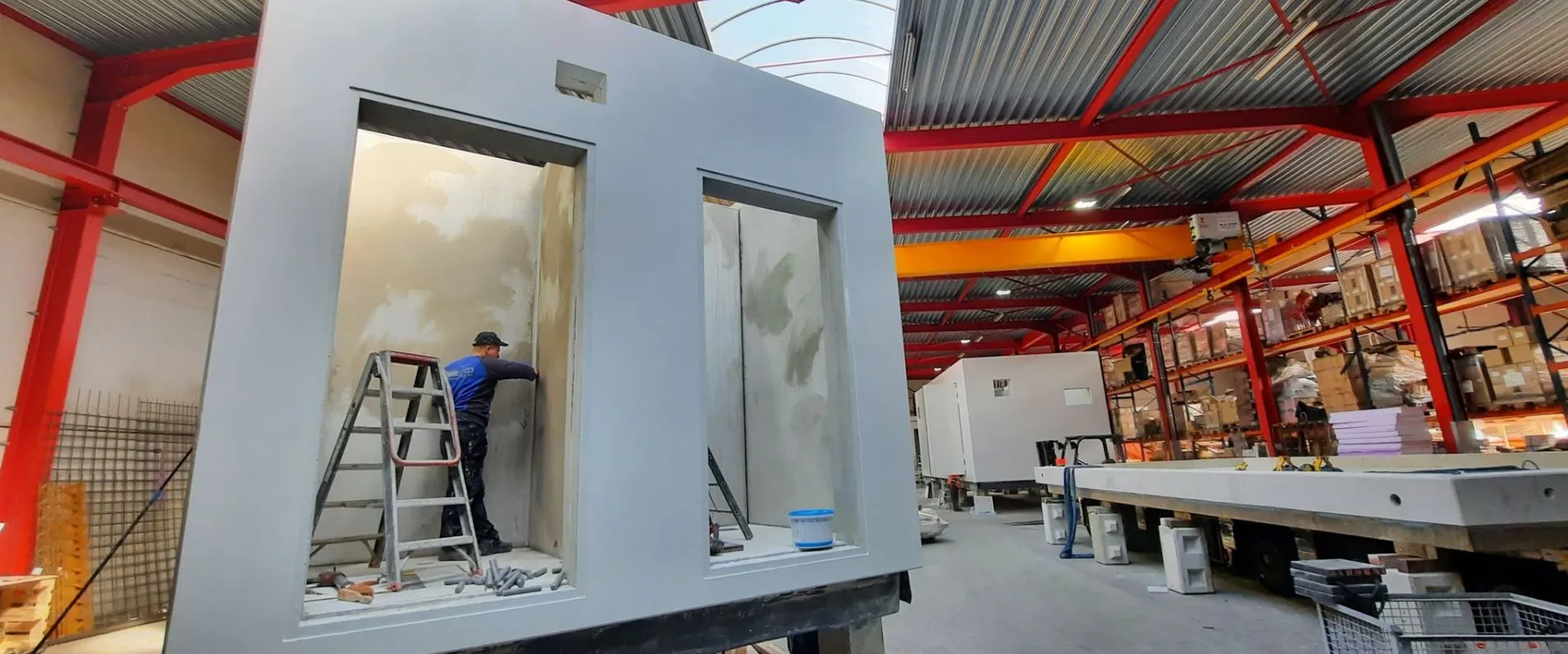 View of the protection process of a switchgear station