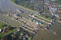 The construction of the fifth lock chamber in Brunsbüttel 