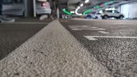 Long-term test proves: MC-Bauchemie's car park coating in the P3 car park in Zurich-Kloten is still in perfect condition after more than 20 years.