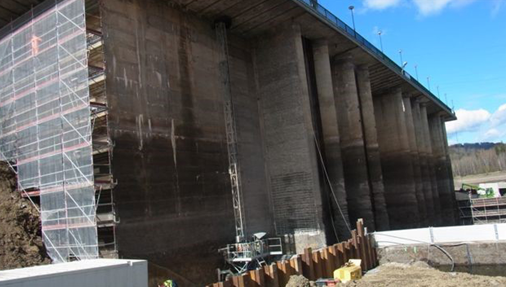 Repairing concrete dams, barrages and hydropower plants