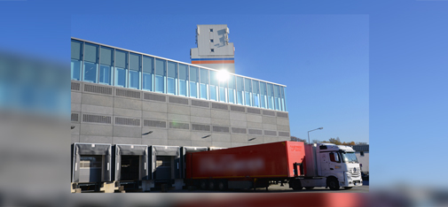 View on the new finished building at MC in Bottrop in the middle of October 2018.